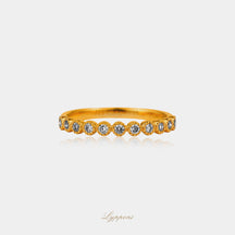 Geelgoud met diamant
