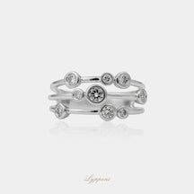 Witgoud met diamant