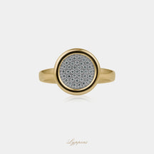 Geelgoud met diamant