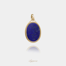 Geelgoud met lapis lazuli