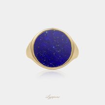 Geelgoud met Lapis lazuli