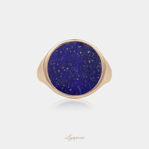 Roségoud met lapis lazuli